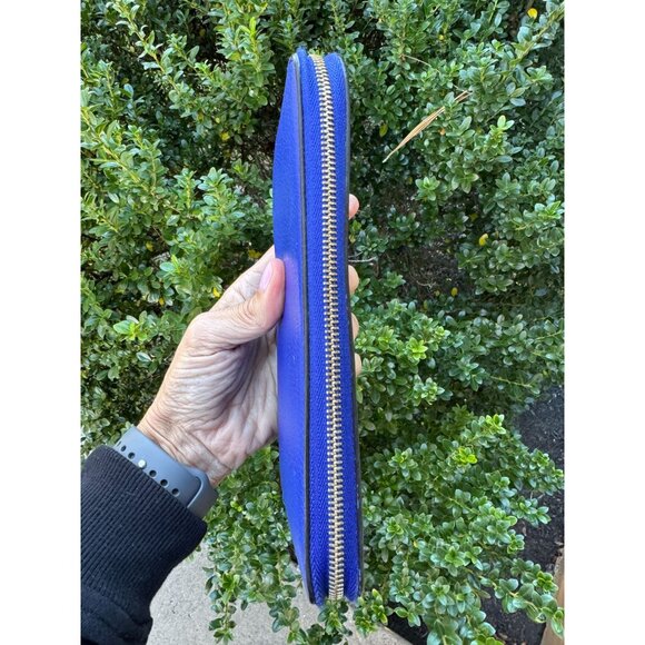 Celine Long Zip Around Wallet Blue Leather - Picture 7 of 12